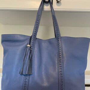 Chico’s large leather tote bag.